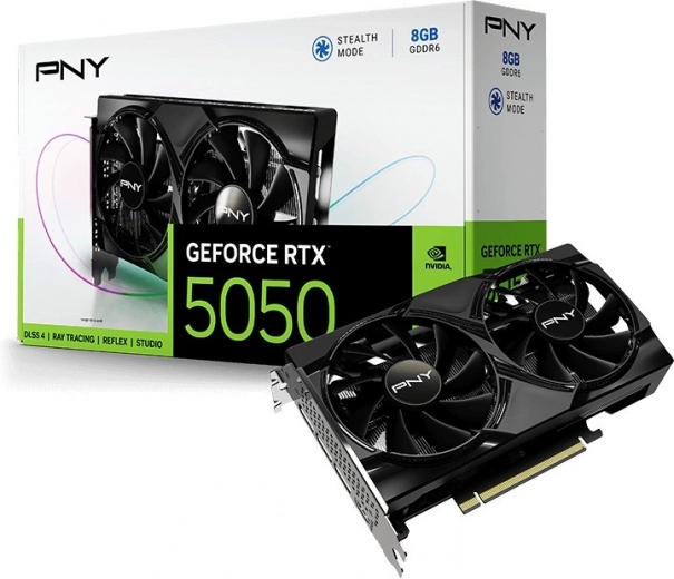 PNY GeForce RTX 5050 8GB Dual Fan grafikus kártya