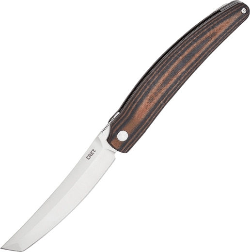 CRKT Ancestor zsebkés, zárható, 9,1 cm, fekete-barna, G10