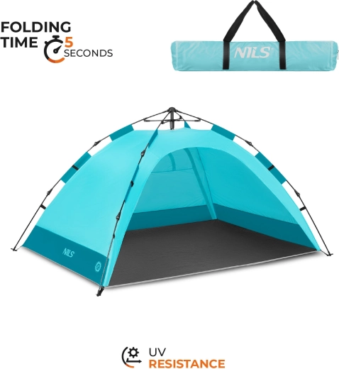 Nils pop-up strandsátor NC4802 kék