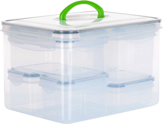 Nagy hordozható doboz fogantyúval