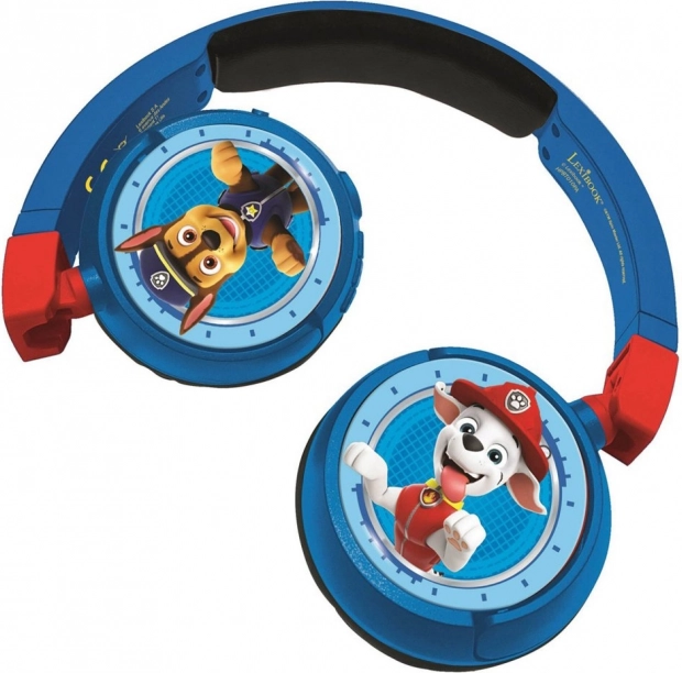 Gyerek vezeték nélküli és vezetékes fejhallgató PAW PATROL, összecsukható