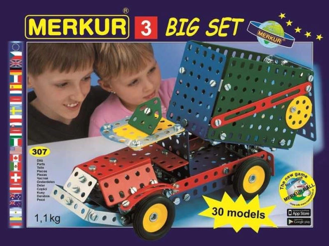Építőkészlet Merkur 3 - 30 modell, 273 db