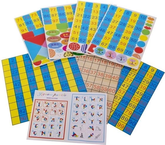 Eszközök az első matematikához és minták kirakásához
