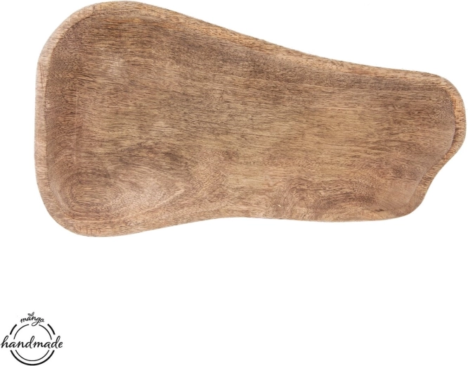 Ovális tálalótálca mangófából 41 × 23 cm