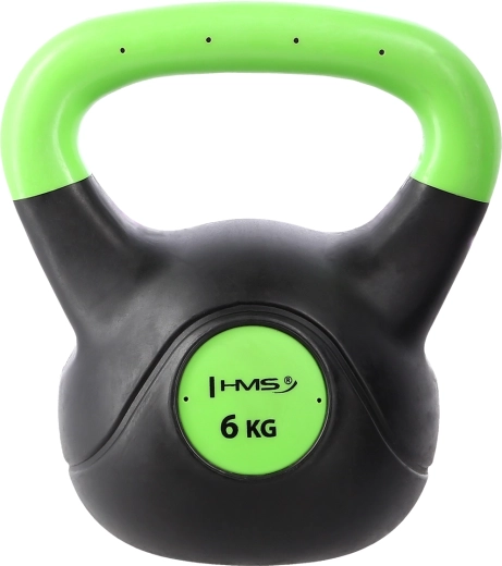 Kompozit kettlebell HMS Vin-Bell 6 kg zöld