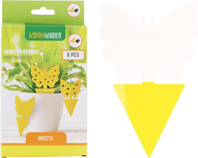 Ragasztós rovarfogó lap, vegyes motívumok, sárga (8 db)