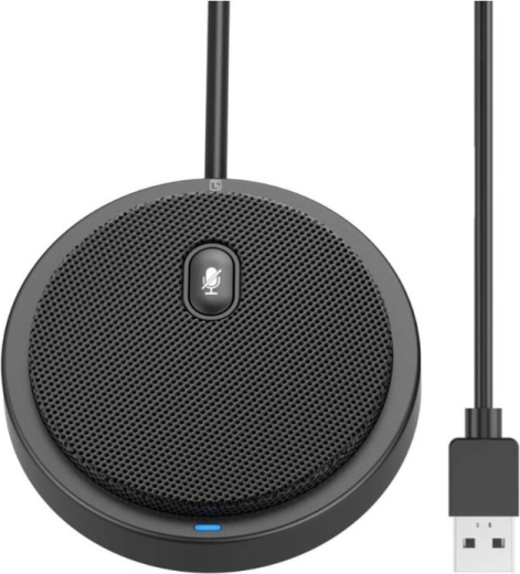 Körsugárzó USB 2.0 konferenciamikrofon hangnémítással