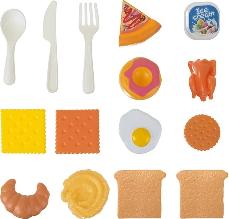 Bőséges tartozékok és élelmiszerek