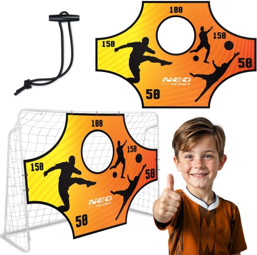 Neo-Sport edző lövőponyva futballkapura, 180 x 120 cm