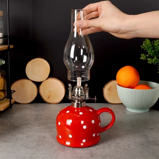 Strapabíró üvegkémény és fém égőfej