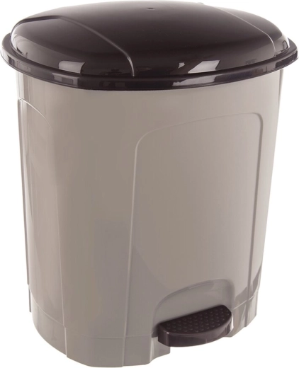 Pedálos szemetes 5,5 l, kávébarna