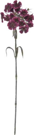 Sötétrózsaszín mű szegfű 55 cm