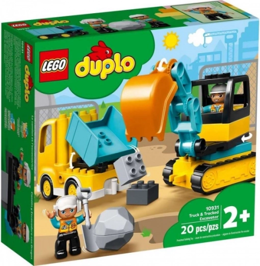 LEGO DUPLO teherautó és lánctalpas kotrógép