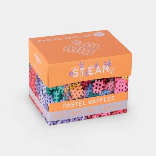 Építő kockák Waffle mini pasztell 500 darab