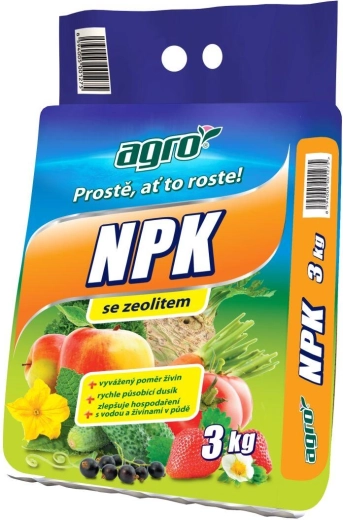 Univerzális granulált műtrágya NPK 3 kg AGRO