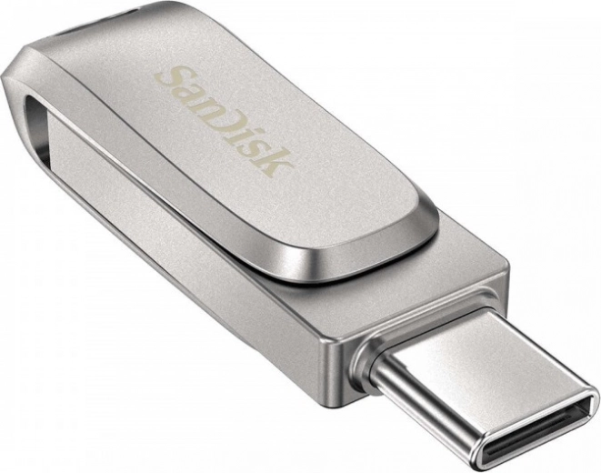 SanDisk Ultra Dual Drive Luxe 256 GB USB 3.1 Type‑C/USB‑A fém pendrive