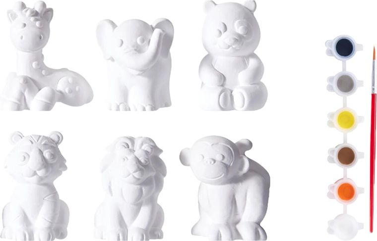 13 részes készlet 3D gipszfigurák festéséhez