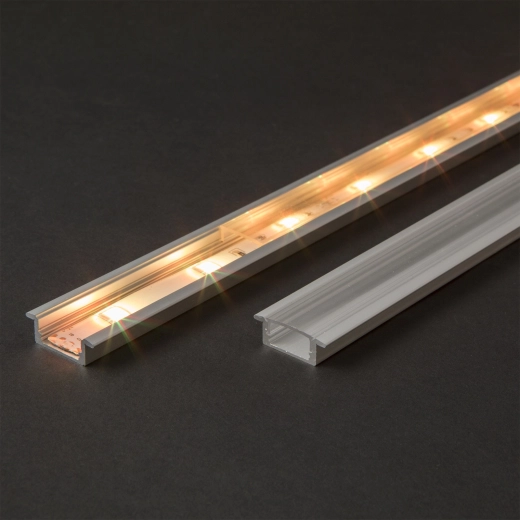 Átlátszó fedél 1 m-es alumínium LED-profilhoz