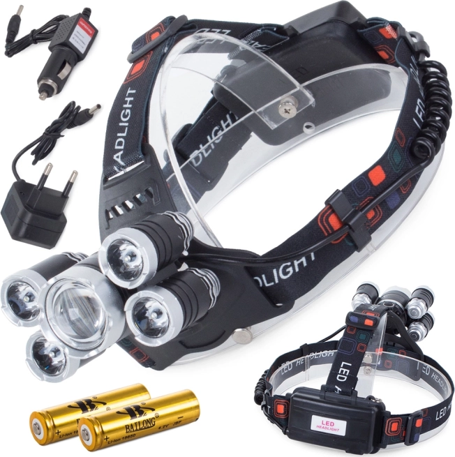 Professzionális LED fejlámpa Bailong Cree XM-L T6