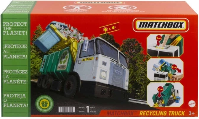 Matchbox újrahasznosító teherautó effektekkel (38 cm)