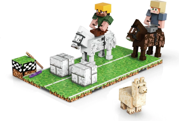 Magnet World 3D mágneses építőjáték lovasverseny, 46 elem