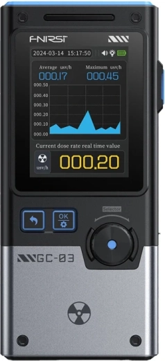 FNIRSI GC-03 BK multifunkciós ionizáló sugárzásdetektor