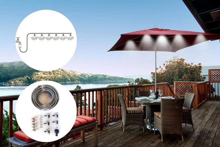 Hűsítő köd a szabadtéri pihenéshez