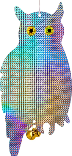 Holografikus fényvisszaverő madárriasztó bagoly (felakasztható, nagy) - 1 db