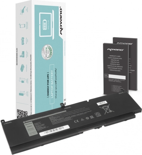 Movano akkumulátor Dell Precision 15 7550/7560/7760 laptophoz 7400 mAh (84 Wh)