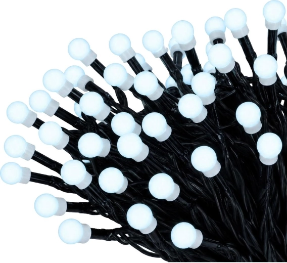 Retlux cherry karácsonyi LED-fényfüzér, 100 LED, hideg fehér