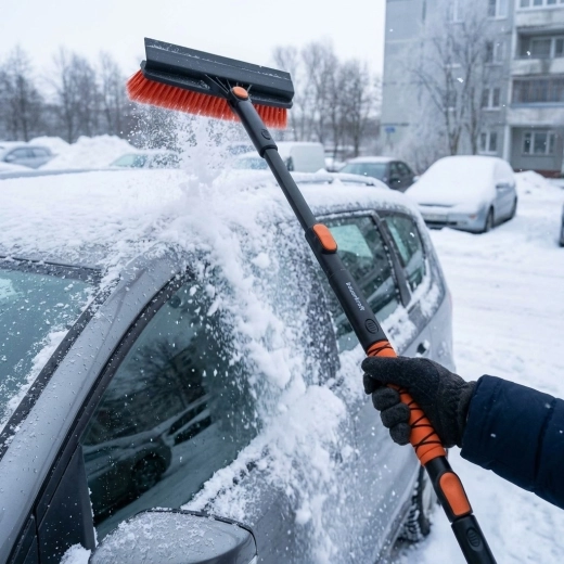 Forgatható seprű és kényelmes fogás