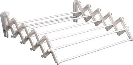 Praktik 80 cm-es harmonika ruhaszárító, fehér