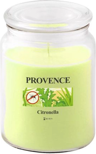 Illatgyertya üvegben, citronella illattal PROVENCE 95 óra