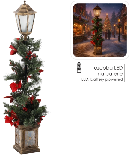 120 cm-es karácsonyi LED-lámpás girlanddal