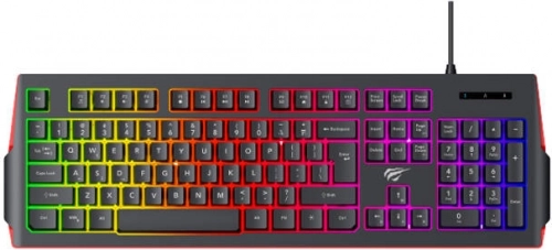 HAVIT membrános gamer billentyűzet RGB háttérvilágítással