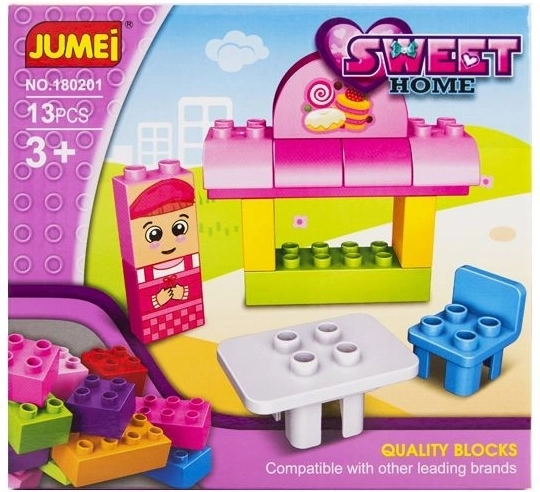 Jumei kockák Sweet home cukrászda (13 db, 20 × 19 cm) - 1 db