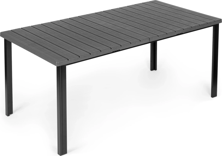 Fa dekoros HDPE asztallap vízelvezetéssel