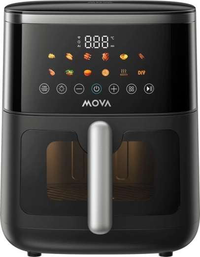 MOVA FD10 Pro Max fekete forrólevegős fritőz