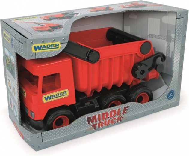 Wader Middle Truck piros billenős teherautó
