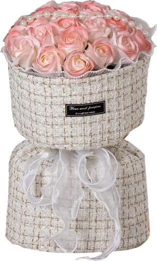 Luxus szövetdoboz masnival