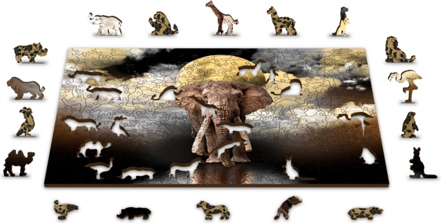 Eredeti, állatokat formázó puzzle-darabok