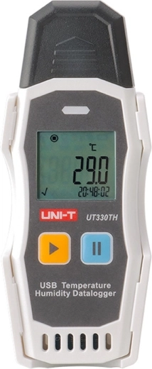 Uni-T digitális termo-higrométer adatnaplózással és USB-vel
