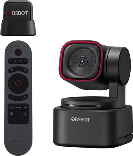 OBSBOT Tiny 3 Lite webkamera távirányítóval és mikrofonnal