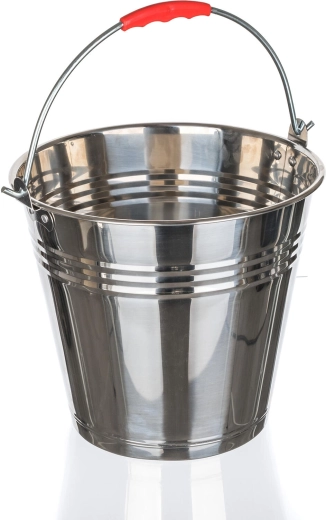 Rozsdamentes vödör 10 l kényelmes fogantyúval