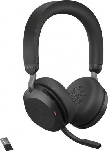 Jabra Evolve2 75 vezeték nélküli fejhallgató töltőállvánnyal