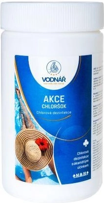 Chlorsokk granulátum gyors medencefertőtlenítéshez 1 kg VODNÁŘ