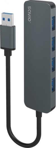 Savio 4 portos USB hub 3.1 Gen 1 (USB‑A)