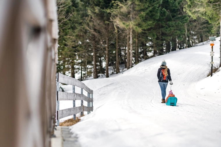 Könnyű húzás a havon