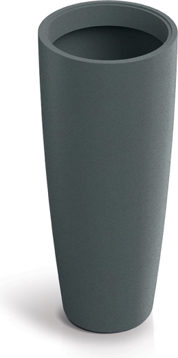 Molio round slim grafit kerek virágcserép 38 cm