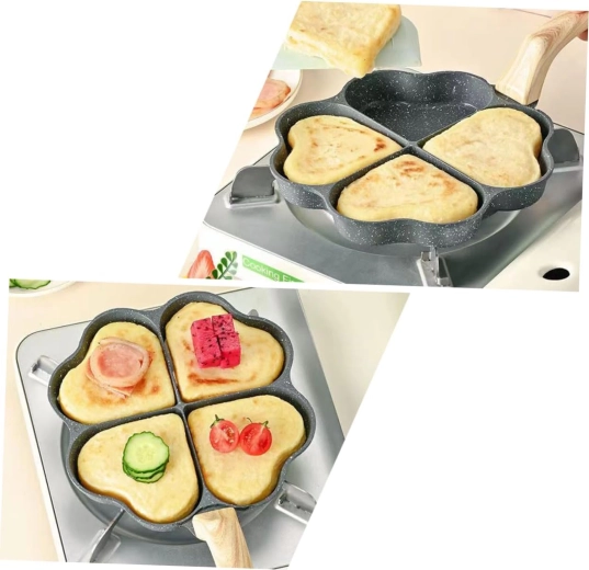 Négy szívecske forma több adag egyszerre